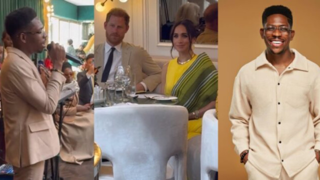 Moses Bliss Performs For Prince Harry and Meghan Markle